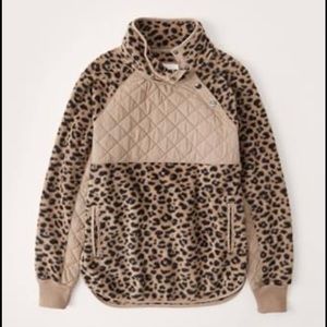 Brand new Abercrombie Leopard Fleece